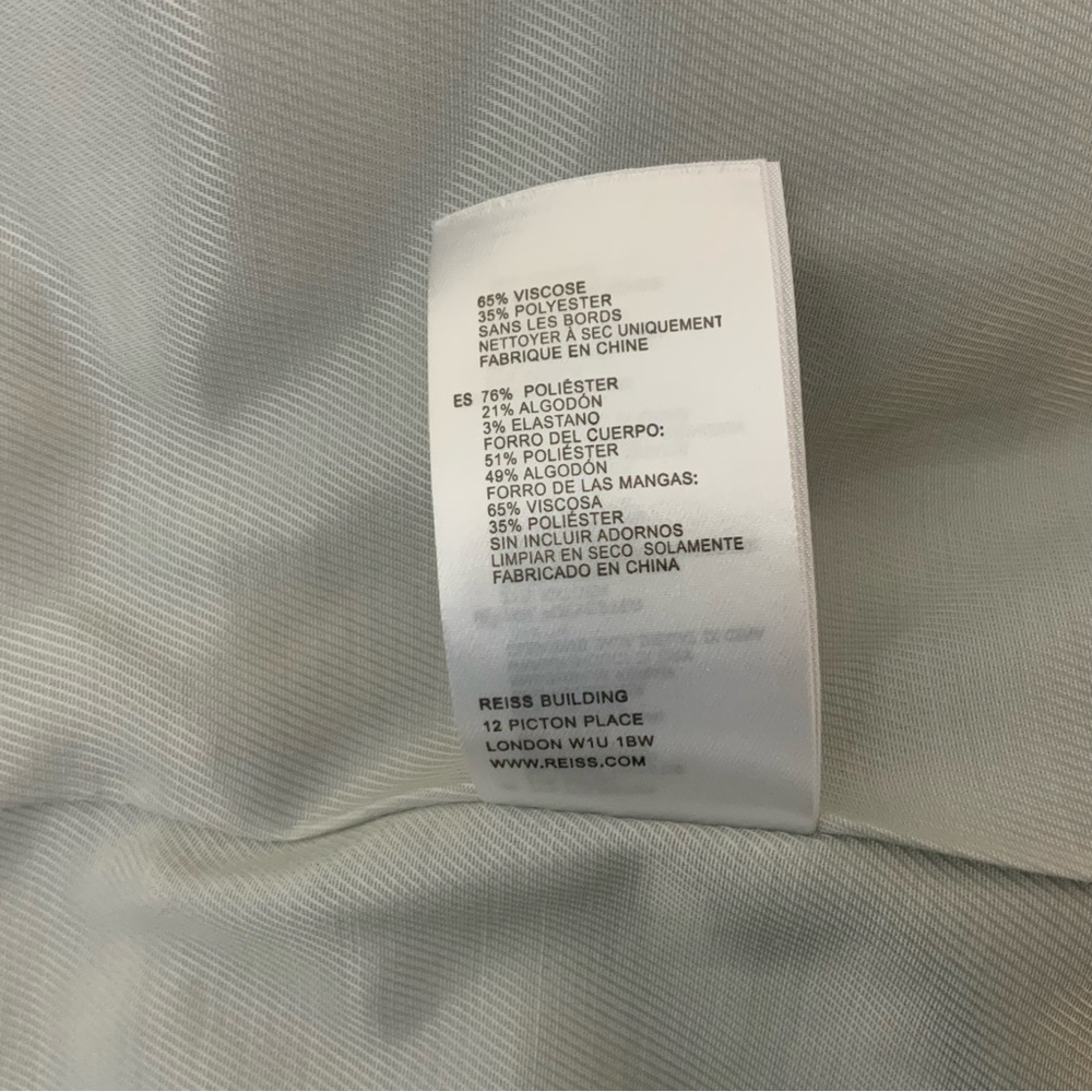 Reiss light gray one button jacket - Picture 13 of 14